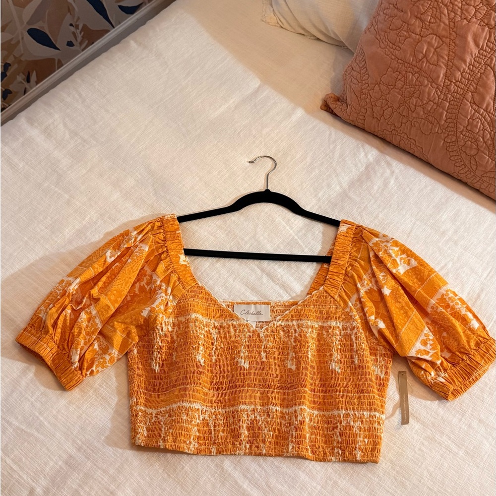Cleobella Everly Smocked Top - L NWT